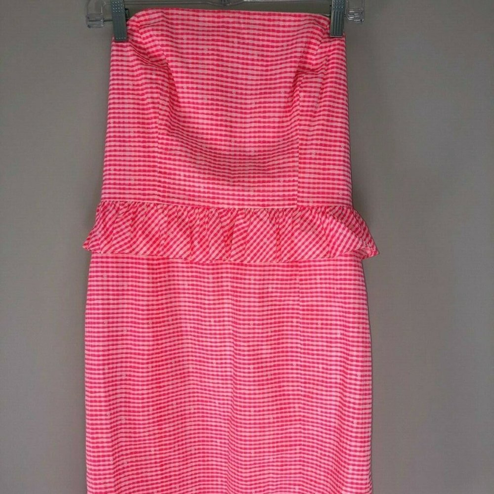 Lilly Pulitzer Pretty Gingham Lowe Peplum Dress